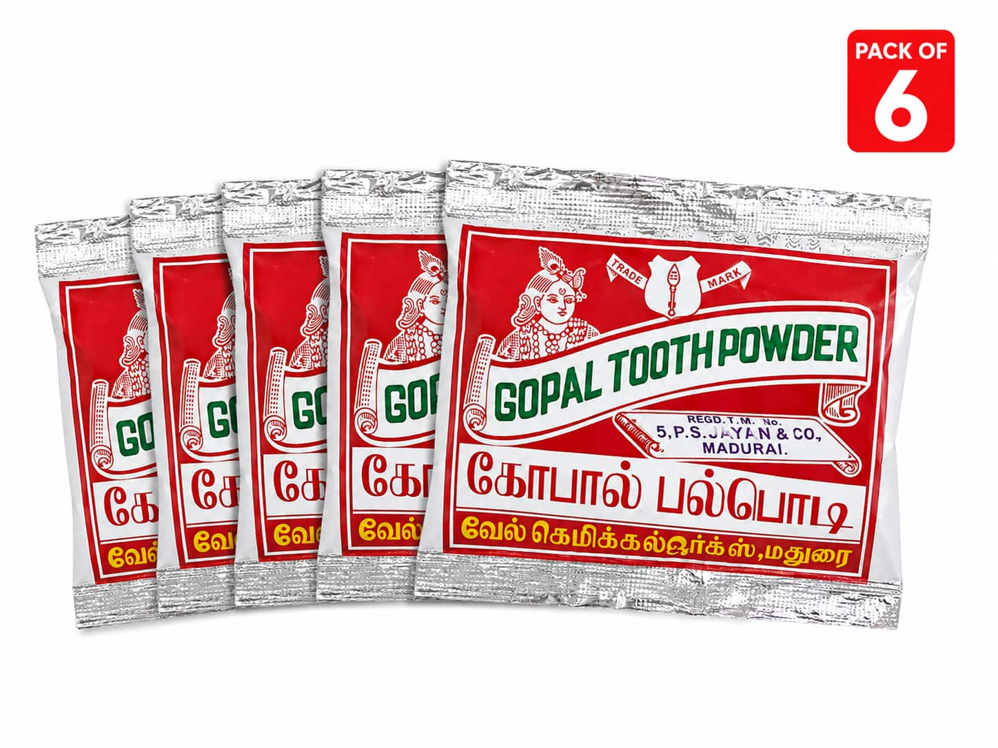 Gopal Tooth Powder (pack of 6)
